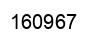 Number 160967 black image