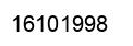 Number 16101998 black image