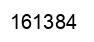 Number 161384 black image