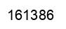 Number 161386 black image