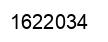 Number 1622034 black image