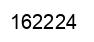 Number 162224 black image