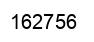 Number 162756 black image