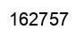 Number 162757 black image