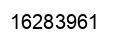 Number 16283961 black image