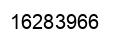 Number 16283966 black image