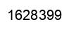 Number 1628399 black image