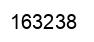 Number 163238 black image