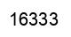Number 16333 black image