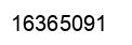 Number 16365091 black image