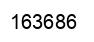 Number 163686 black image