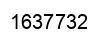 Number 1637732 black image