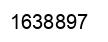 Number 1638897 black image