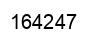 Number 164247 black image