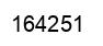 Number 164251 black image