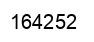 Number 164252 black image