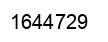 Number 1644729 black image