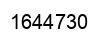 Number 1644730 black image