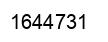 Number 1644731 black image