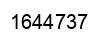 Number 1644737 black image