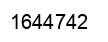 Number 1644742 black image