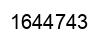 Number 1644743 black image