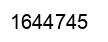 Number 1644745 black image