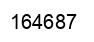 Número 164687 imagen negro