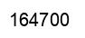 Número 164700 imagen negro