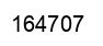 Número 164707 imagen negro