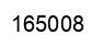 Number 165008 black image