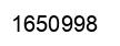 Number 1650998 black image