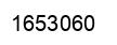 Number 1653060 black image