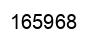 Number 165968 black image