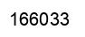 Number 166033 black image