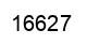 Number 16627 black image