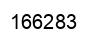 Number 166283 black image