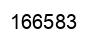 Number 166583 black image