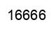 Number 16666 black image