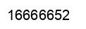 Number 16666652 black image