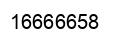 Number 16666658 black image
