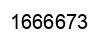 Number 1666673 black image