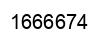 Number 1666674 black image
