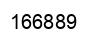 Number 166889 black image