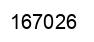Number 167026 black image