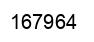 Number 167964 black image