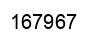 Number 167967 black image