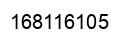 Number 168116105 black image
