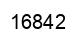 Number 16842 black image