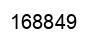 Number 168849 black image